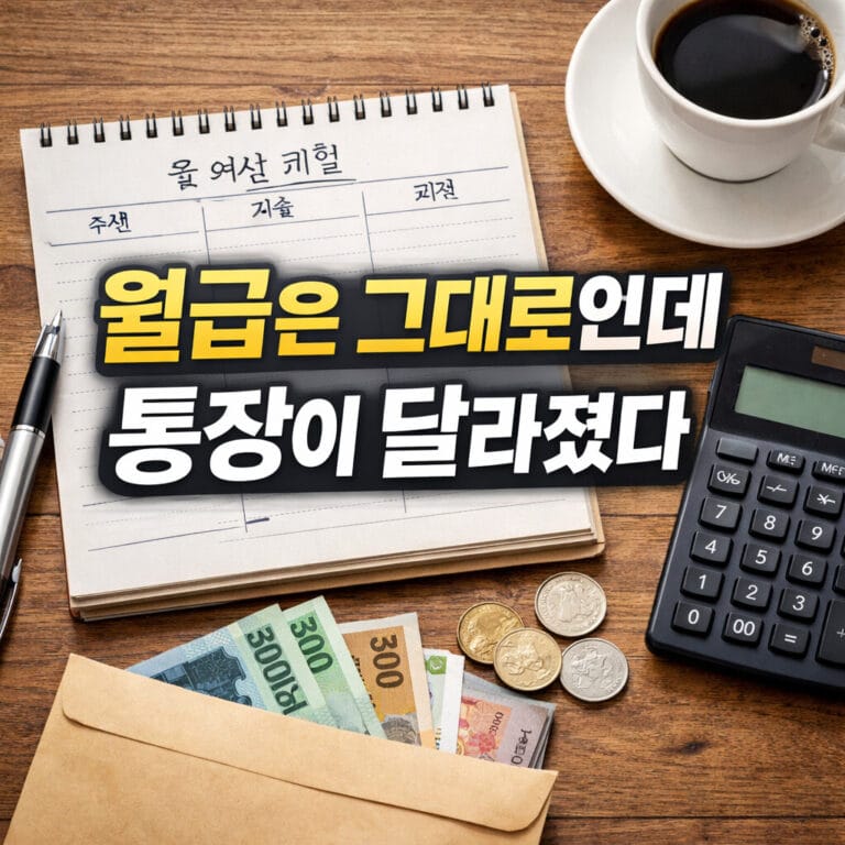월급만으로는 부족하다고 느낀다면? 고정지출을 줄이는 현실적인 돈 관리 방법